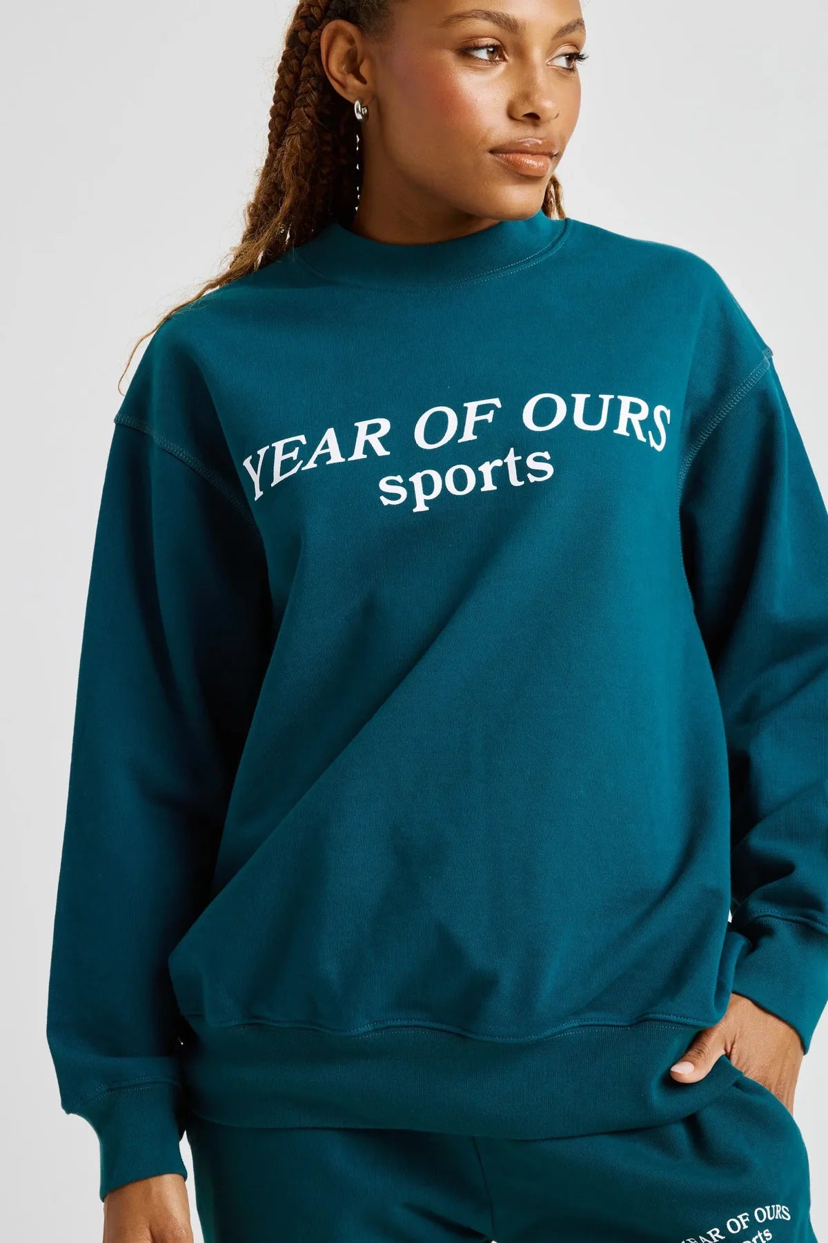 YOS Crew Sweatshirt Deep Teal